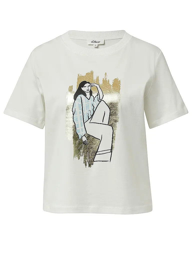 S.OLIVER | T-Shirt  | weiss