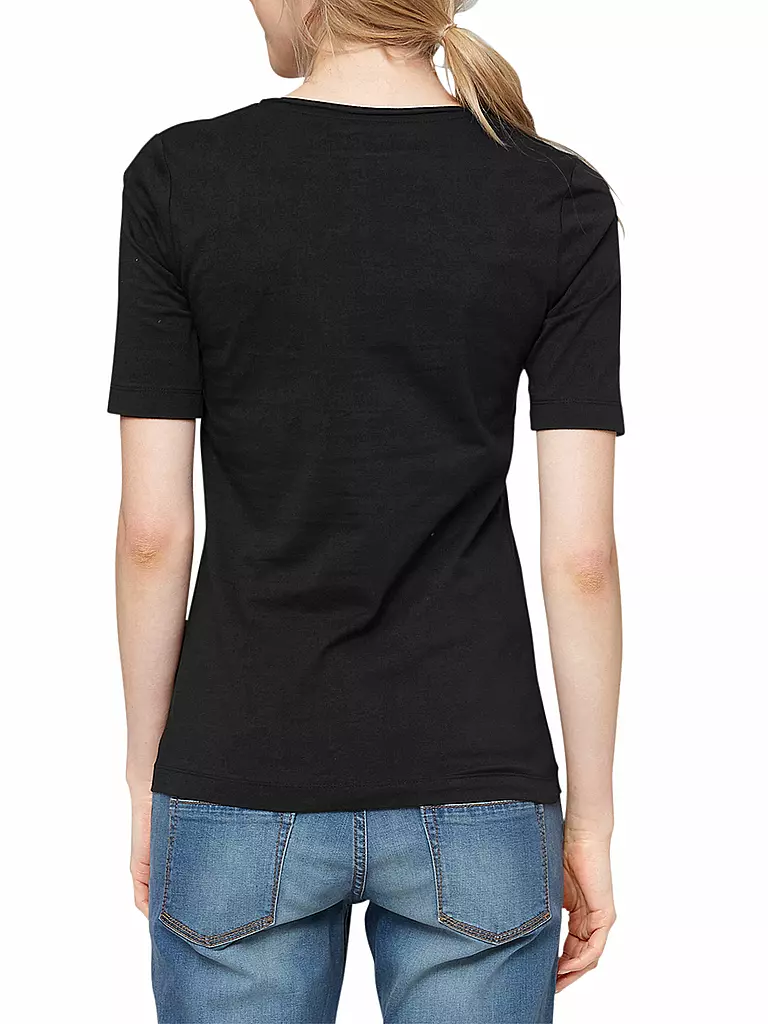 S.OLIVER | T-Shirt  | schwarz