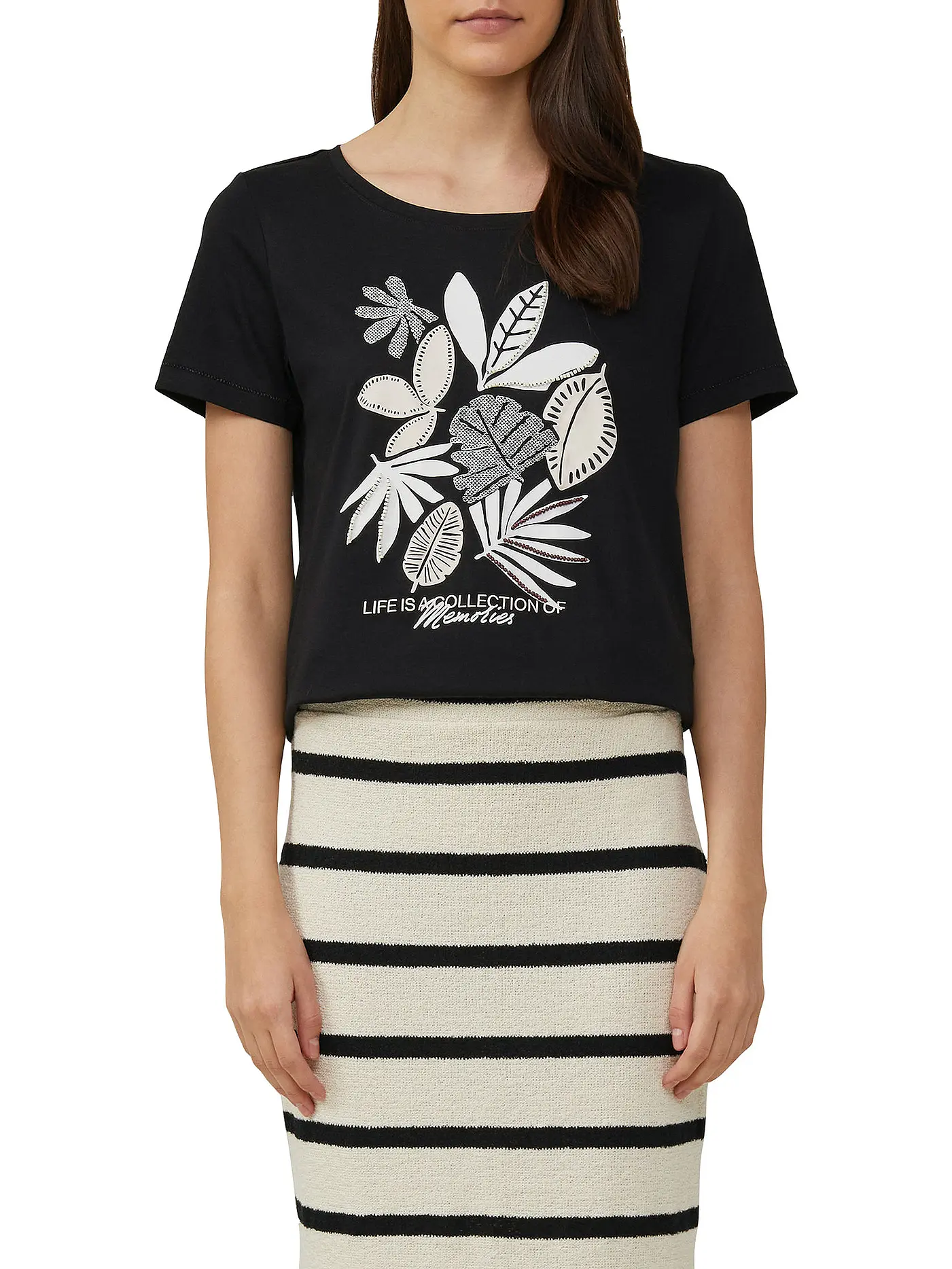 S.OLIVER | T-Shirt  | schwarz