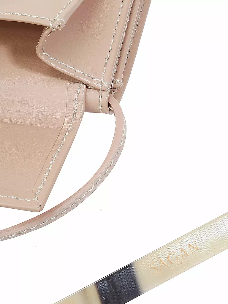 SAGAN VIENNA | Ledertasche - Minibag Triptich | beige