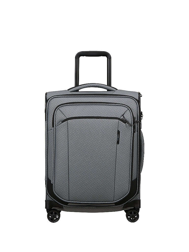 SAMSONITE Handgepäck Trolley RE-LITE SPINNER 55cm erweiterbar Charcoal Amber grau