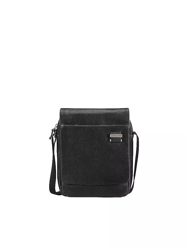 SAMSONITE | Crossover-Ledertasche "West Harbor" | schwarz