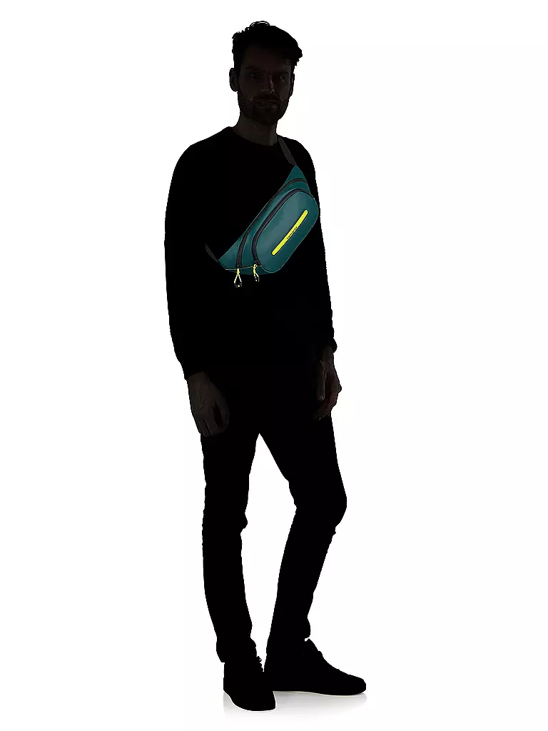 SAMSONITE | Gürteltasche ECODIVER Dark Teal/Lime | blau