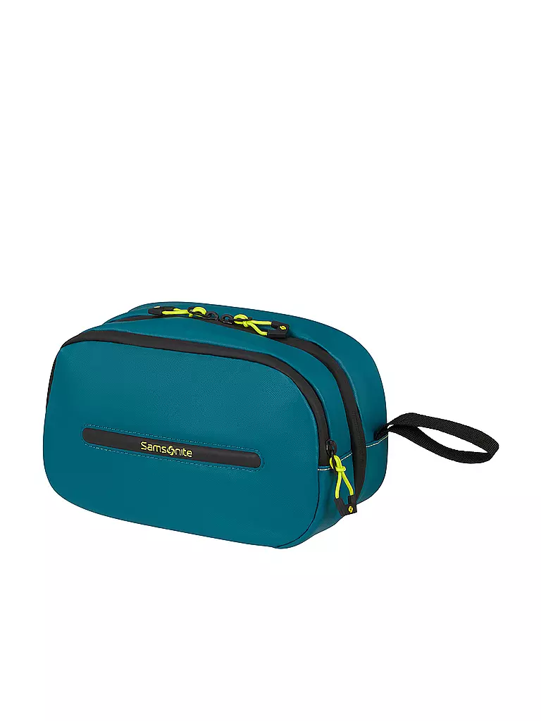 SAMSONITE | Kulturtasche ECODIVER petrol blue / lime | blau