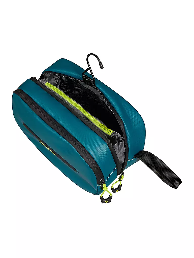 SAMSONITE | Kulturtasche ECODIVER petrol blue / lime | blau