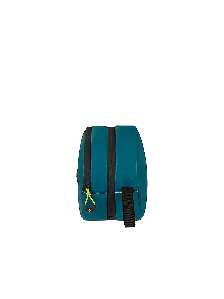 SAMSONITE | Kulturtasche ECODIVER petrol blue / lime | blau