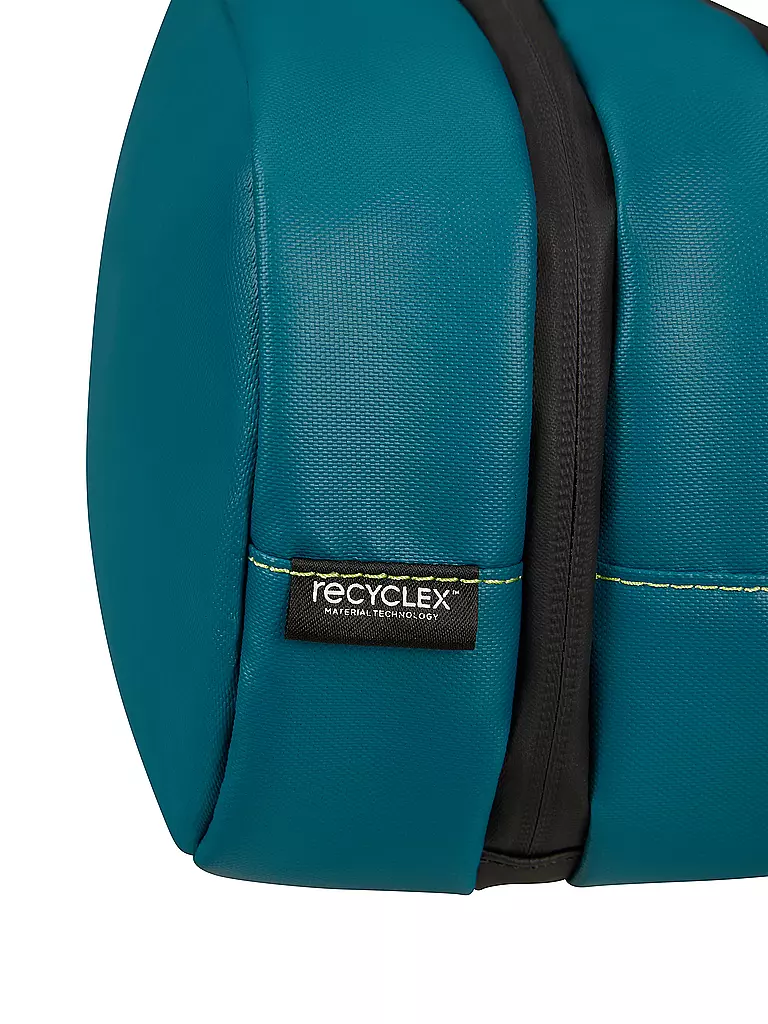 SAMSONITE | Kulturtasche ECODIVER petrol blue / lime | blau