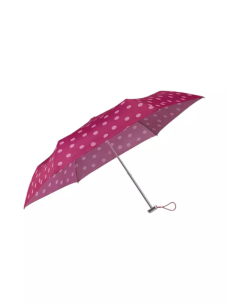 SAMSONITE | Regenschirm - Taschenschirm Alu Drop S viol pink dots | rosa