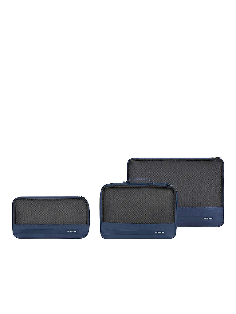 SAMSONITE | Reisezubehör 3er Set Packwürfel TA REVOLUTION Midnight Blue | blau