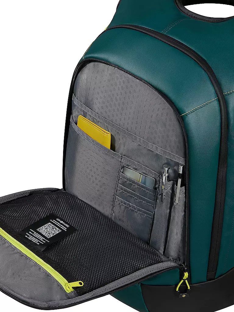 SAMSONITE | Rucksack ECODIVER Medium USB Dark Teal/Lime | petrol