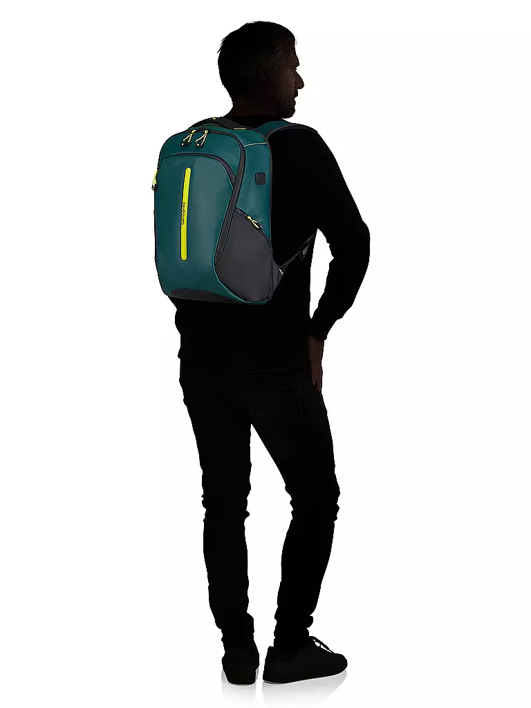 SAMSONITE | Rucksack ECODIVER Medium USB Dark Teal/Lime | petrol