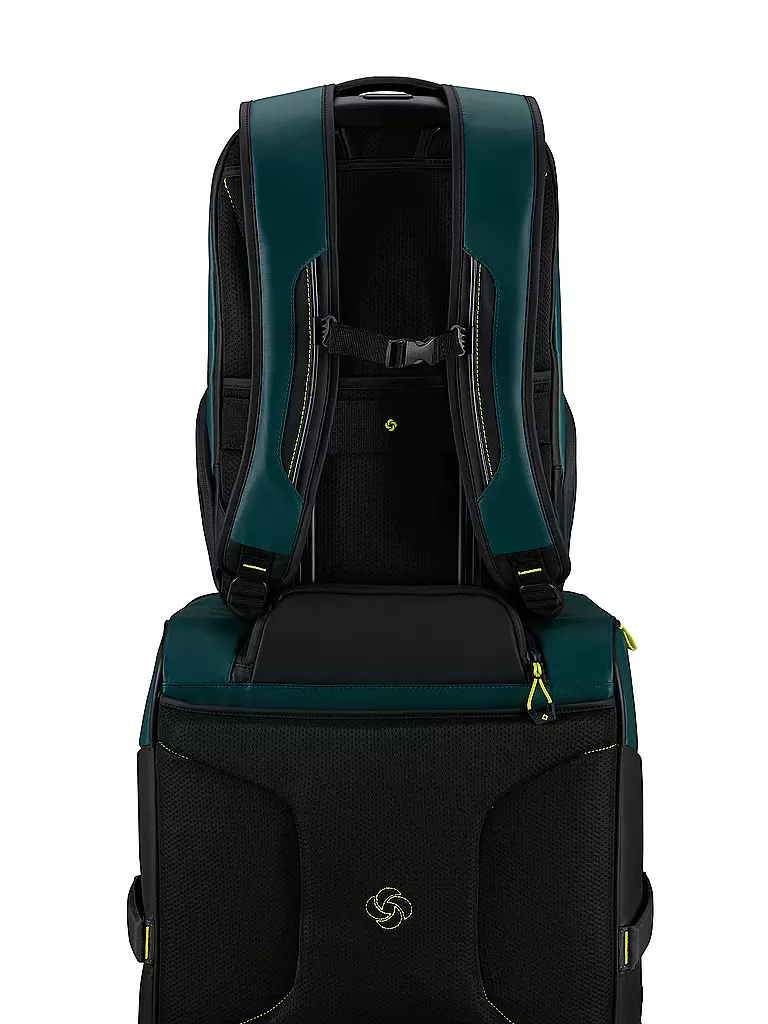SAMSONITE | Rucksack ECODIVER Medium USB Dark Teal/Lime | petrol