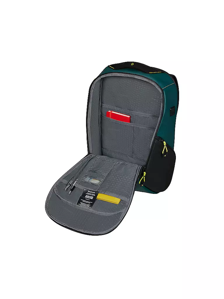 SAMSONITE | Rucksack ECODIVER Medium USB Dark Teal/Lime | petrol