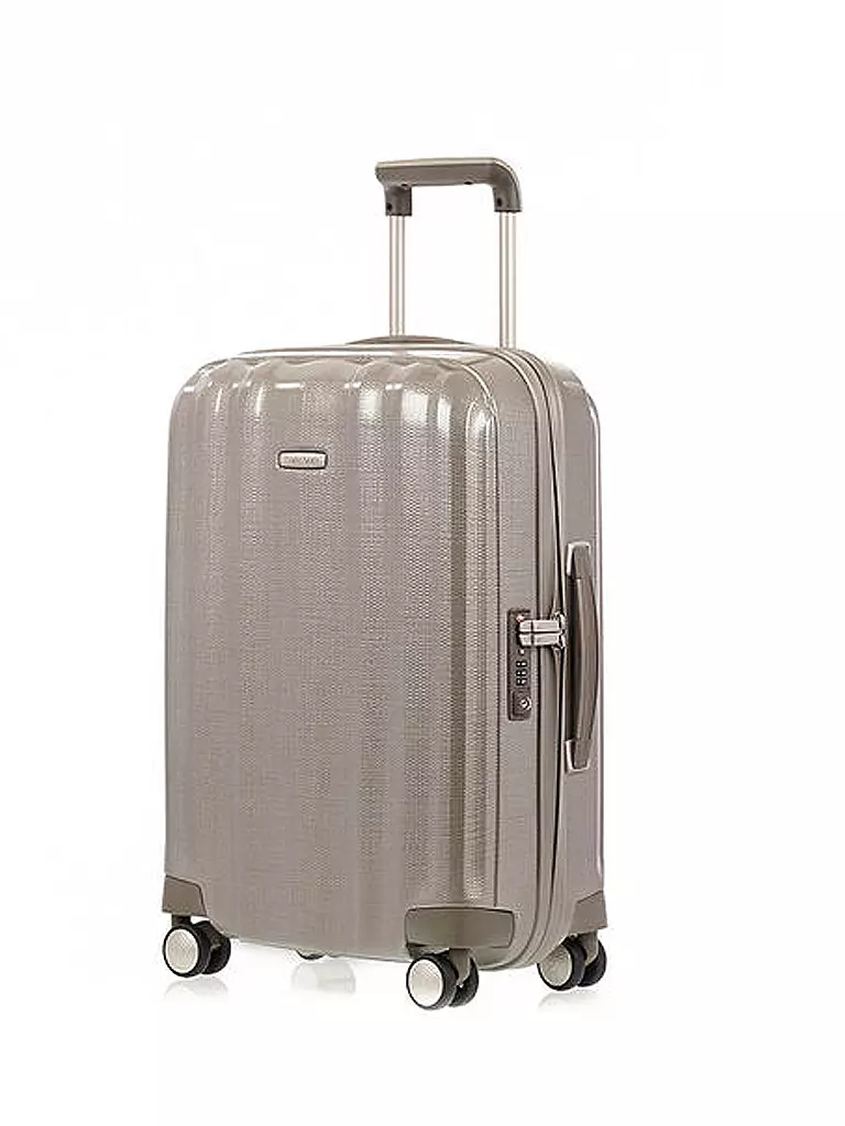 SAMSONITE | Trolley "Lite Cube Spinner" 55cm (58622 1173 Ivory Gold) | gold