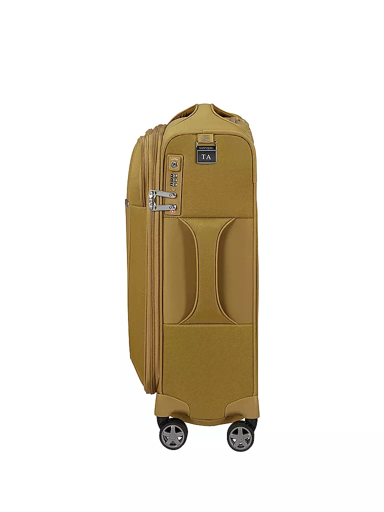 SAMSONITE | Trolley  D'LITE SPINNER 55cm erweiterbar mustard yellow | petrol