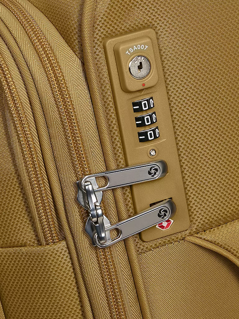 SAMSONITE | Trolley  D'LITE SPINNER 55cm erweiterbar mustard yellow | petrol