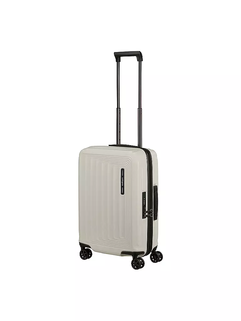 SAMSONITE | Trolley  NUON SPINNER 55cm erweiterbar matt quartz | weiss