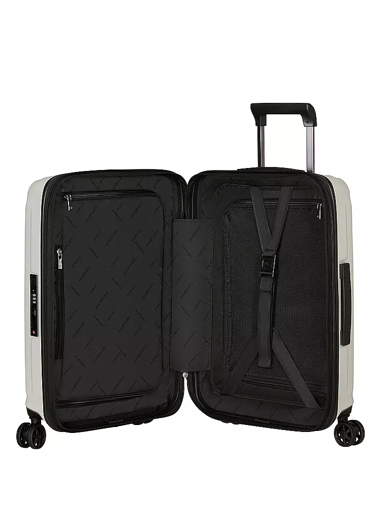 SAMSONITE | Trolley  NUON SPINNER 55cm erweiterbar matt quartz | weiss