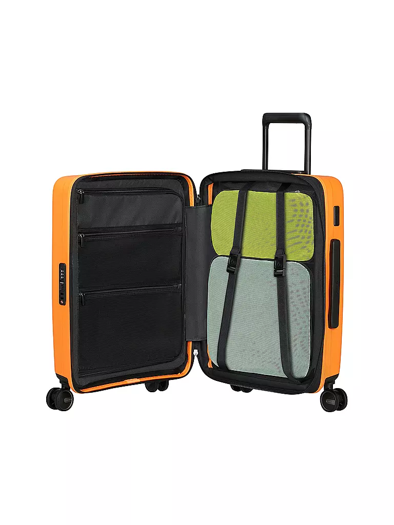 SAMSONITE | Trolley  RESTACKD SPINNER 55cm erweiterbar papaya | hellblau
