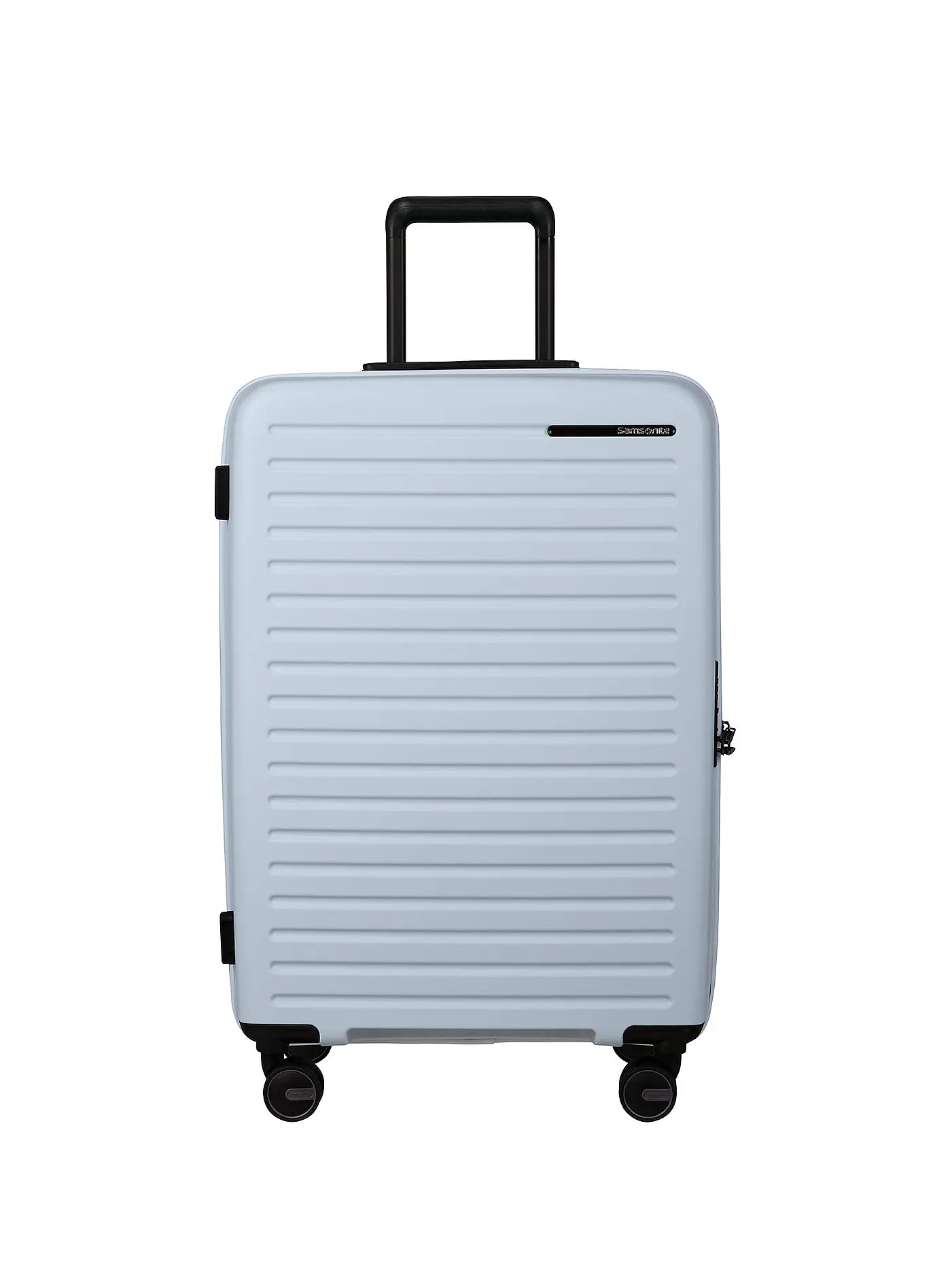 SAMSONITE | Trolley  RESTACKD SPINNER 68cm erweiterbar black | hellblau