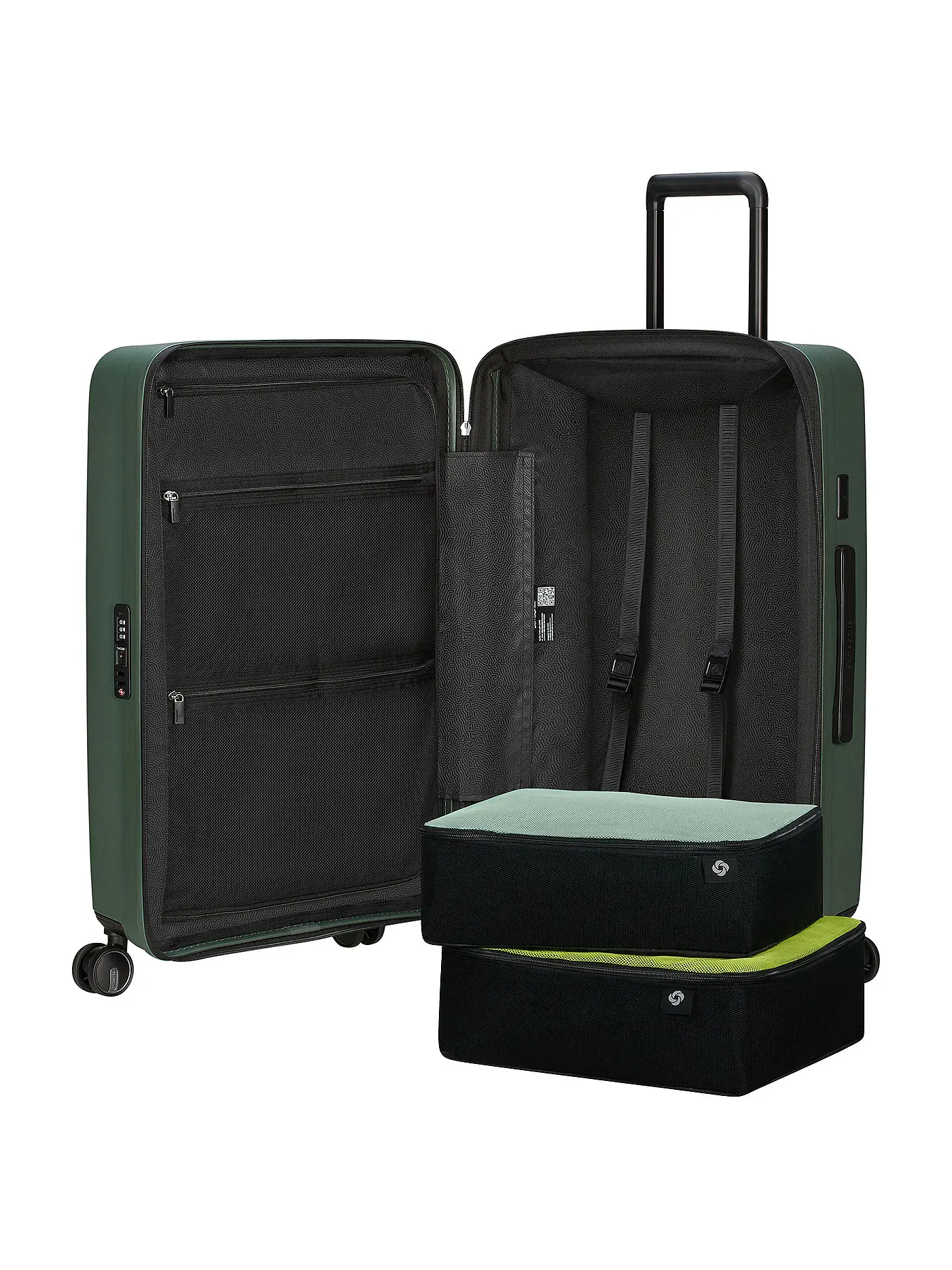 SAMSONITE | Trolley  RESTACKD SPINNER 68cm erweiterbar sage | dunkelgrün