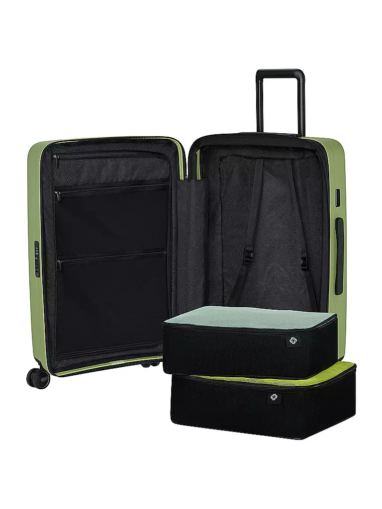 SAMSONITE | Trolley  RESTACKD SPINNER 68cm erweiterbar wasabi | hellgrün