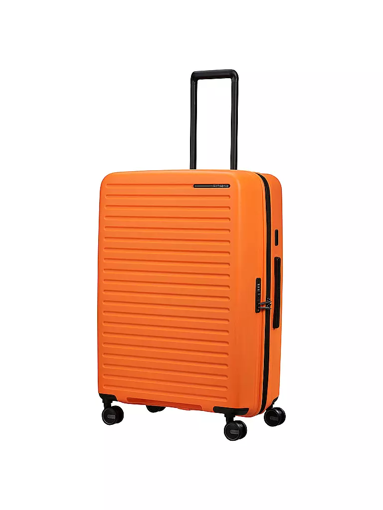 SAMSONITE | Trolley  RESTACKD SPINNER 75cm erweiterbar papaya | hellblau