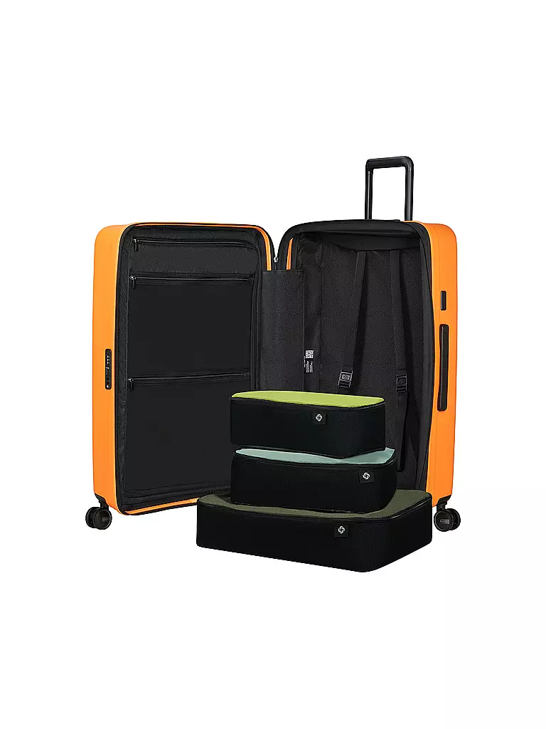 SAMSONITE | Trolley  RESTACKD SPINNER 75cm erweiterbar papaya | hellblau