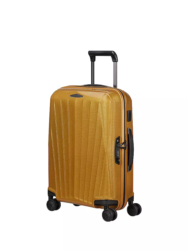 SAMSONITE | Trolley 55cm erweiterbar MAJOR-LITE SPINNER saffron yellow | schwarz