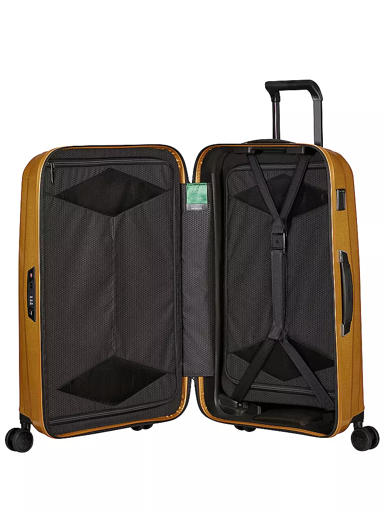 SAMSONITE | Trolley 69cm MAJOR-LITE SPINNER saffron yellow | schwarz