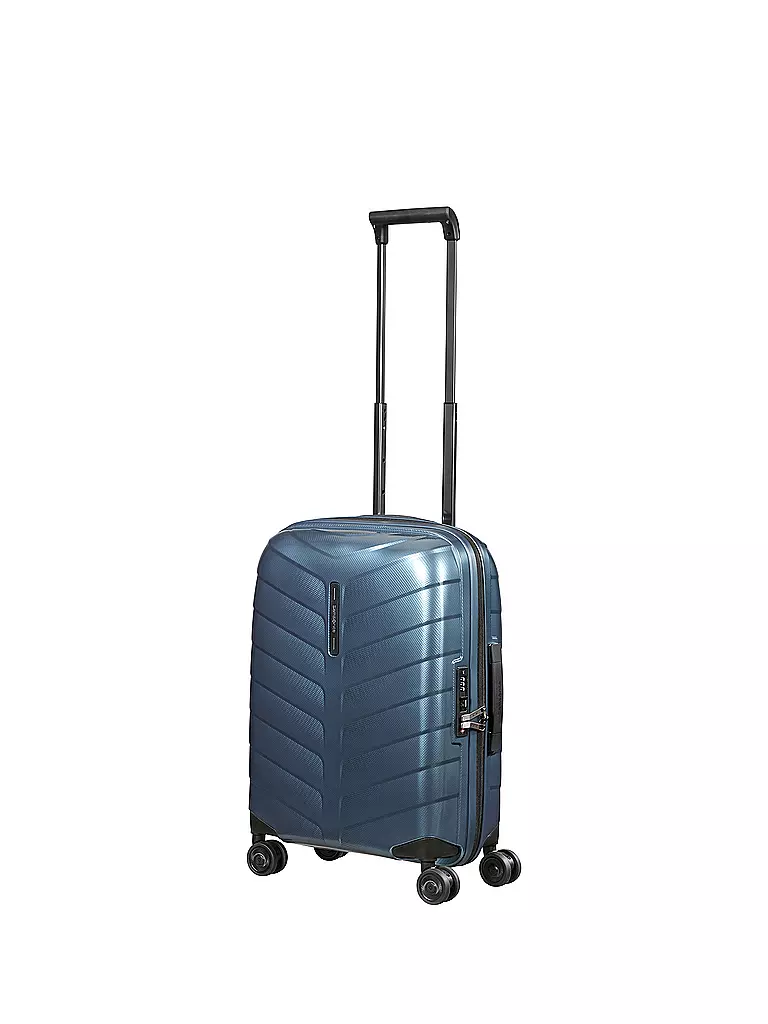 SAMSONITE | Trolley ATTRIX SPINNER 55 erweiterbar Steel Blue | rot