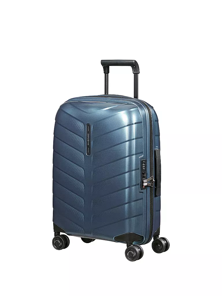 SAMSONITE | Trolley ATTRIX SPINNER 55 erweiterbar Steel Blue | rot