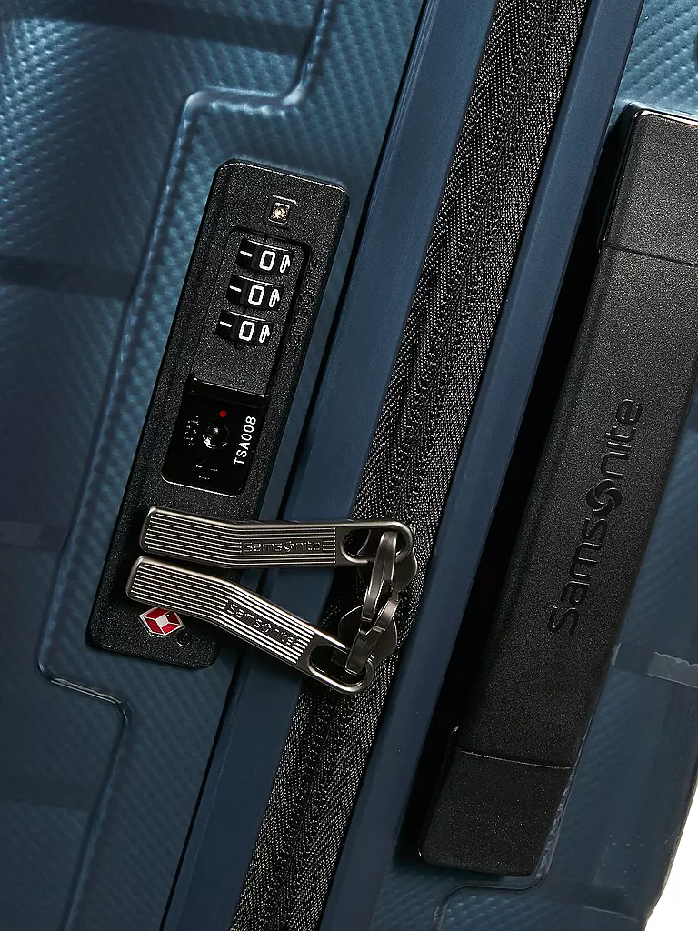 SAMSONITE | Trolley ATTRIX SPINNER 55 erweiterbar Steel Blue | rot