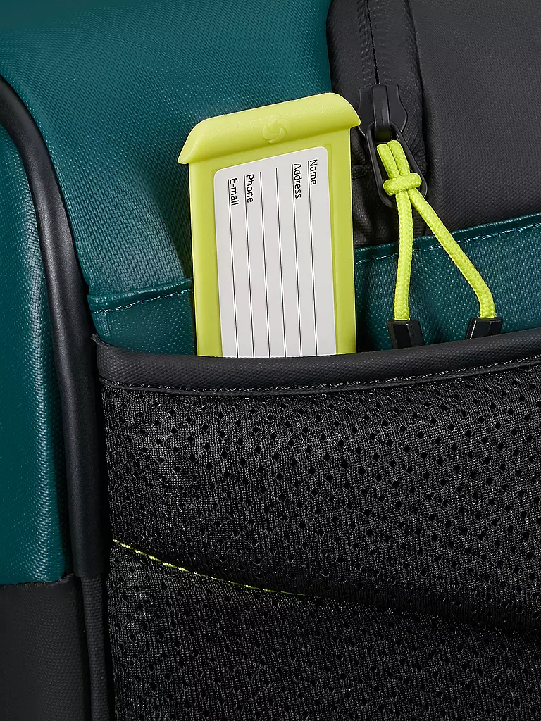 SAMSONITE | Trolley ECODRIVER DUFFEL BACKPACK 55cm Dark Teal/Lime | blau