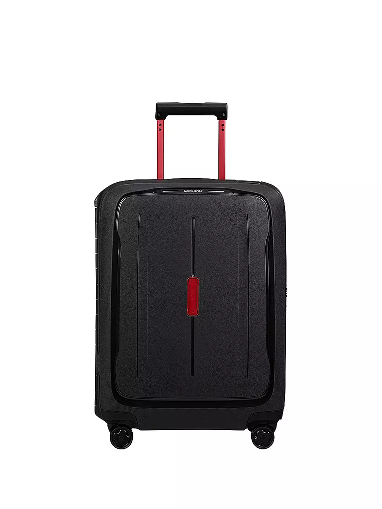 SAMSONITE | Trolley ESSENS SPINNER 55cm charcoal/red  | Schwarz