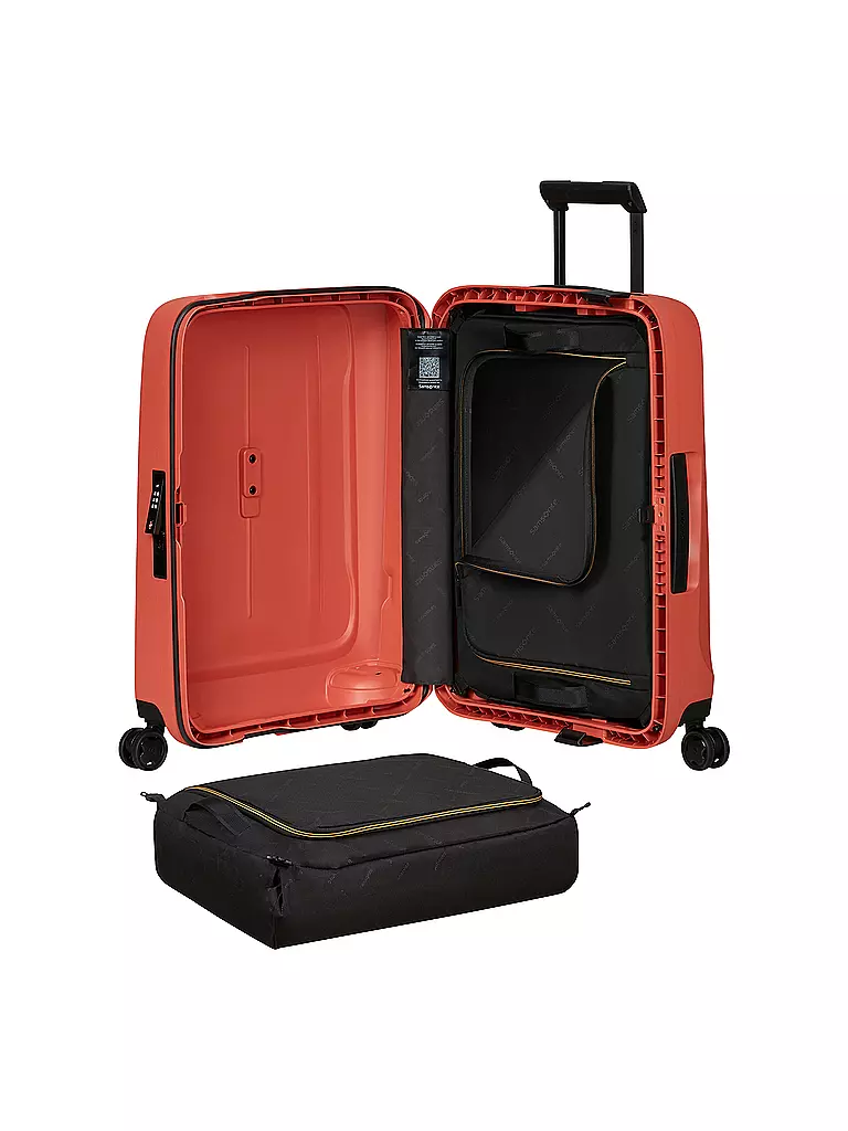 SAMSONITE | Trolley ESSENS SPINNER 55cm Clay | schwarz