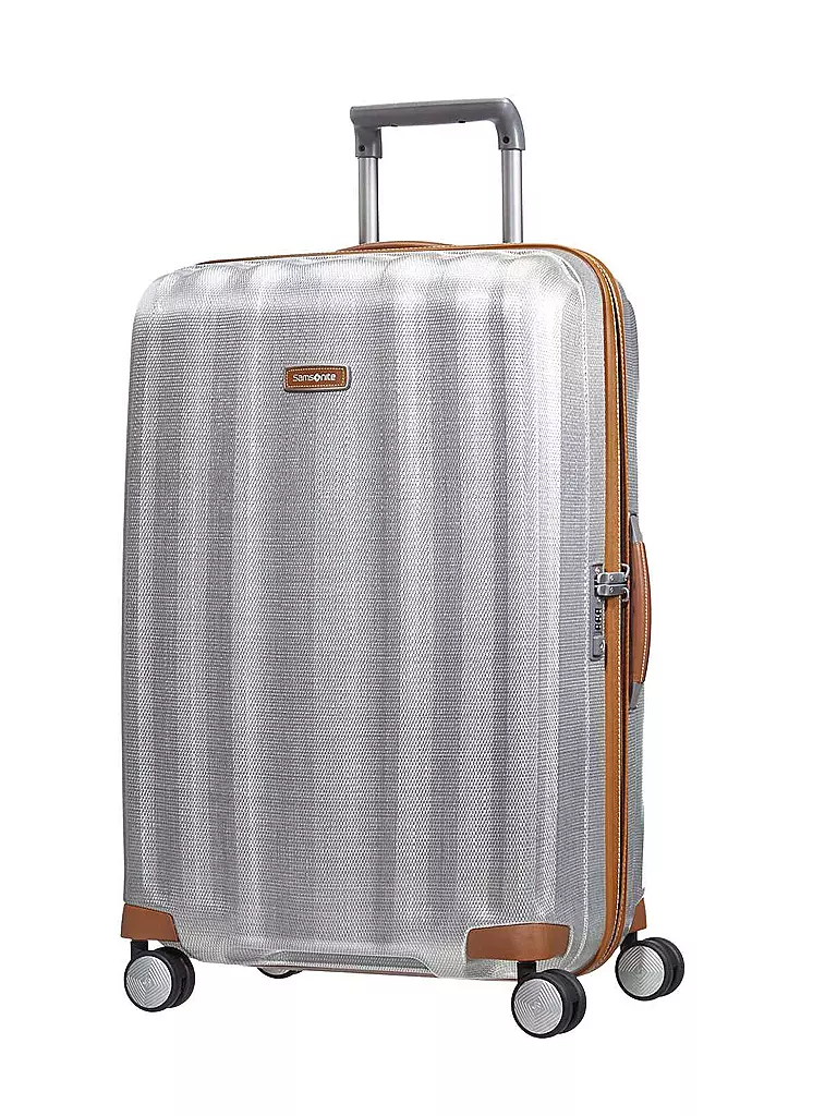 SAMSONITE | Trolley mit 4 Rollen 76cm "Lite-Cube DLX" 61244 (Aluminium) | silber