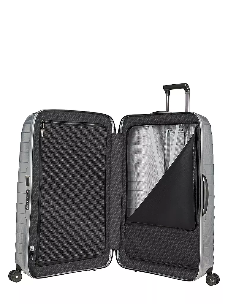 SAMSONITE | Trolley mit 4 Rollen PROXIS 81cm Silver | schwarz