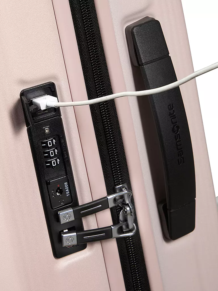 SAMSONITE | Trolley Nuon 55cm erweiterbar Matt Powder Pink | türkis