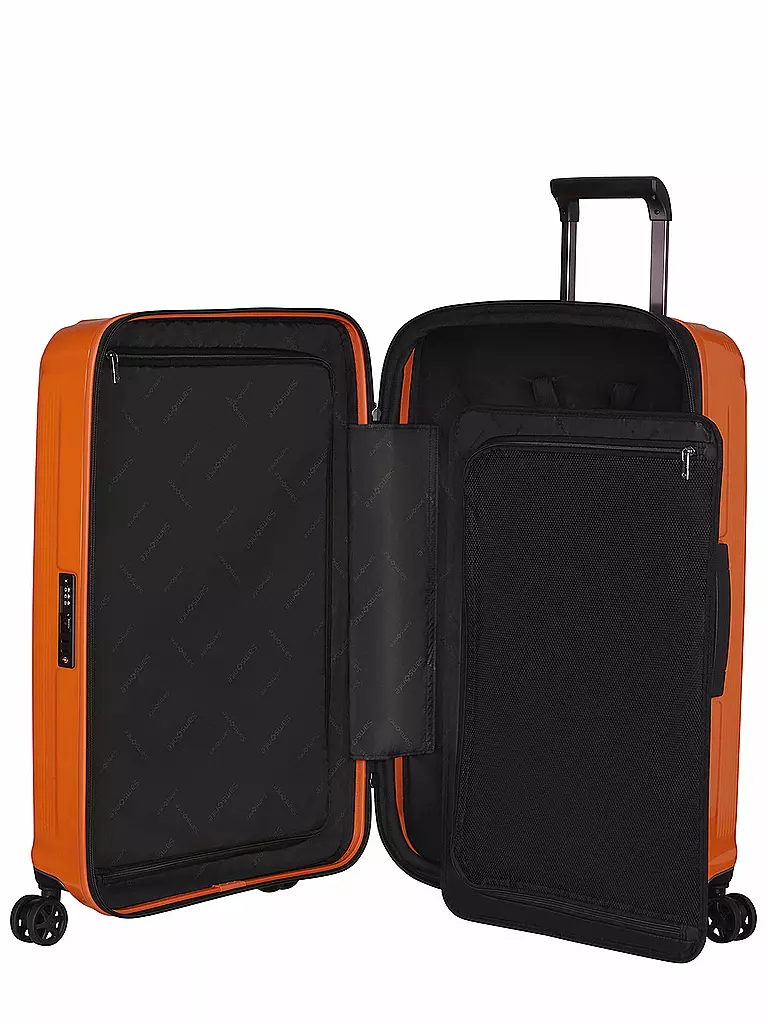 SAMSONITE | Trolley Nuon Spinner 75cm erweiterbar papaya orange | grün