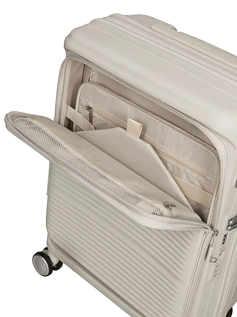 SAMSONITE | Trolley PARALUX SPINNER 55cm erweiterbar Stone Grey | creme