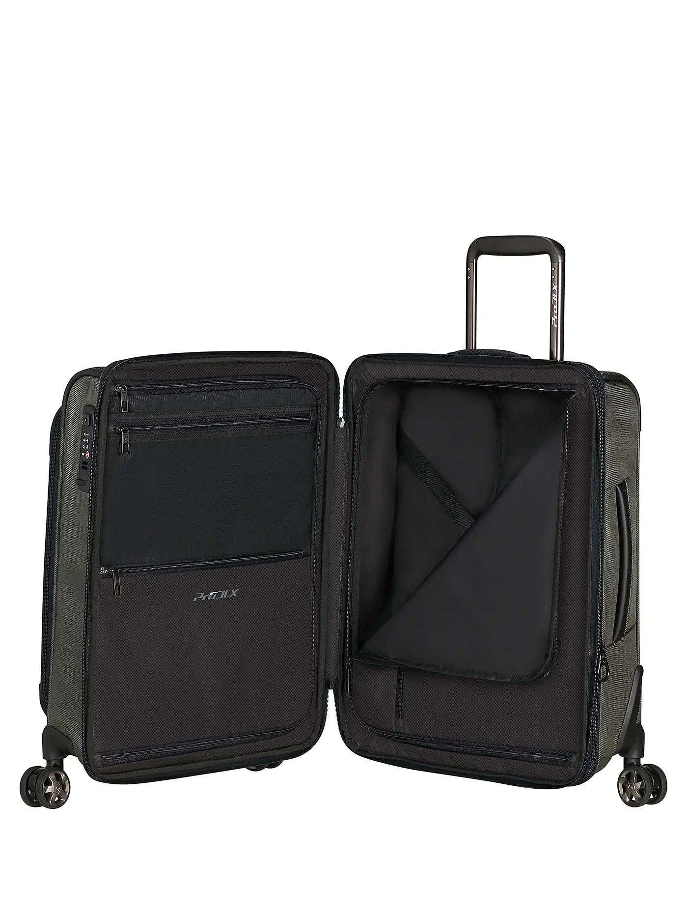 SAMSONITE | Trolley PRO-DLX 6 55cm erweiterbar Green | olive