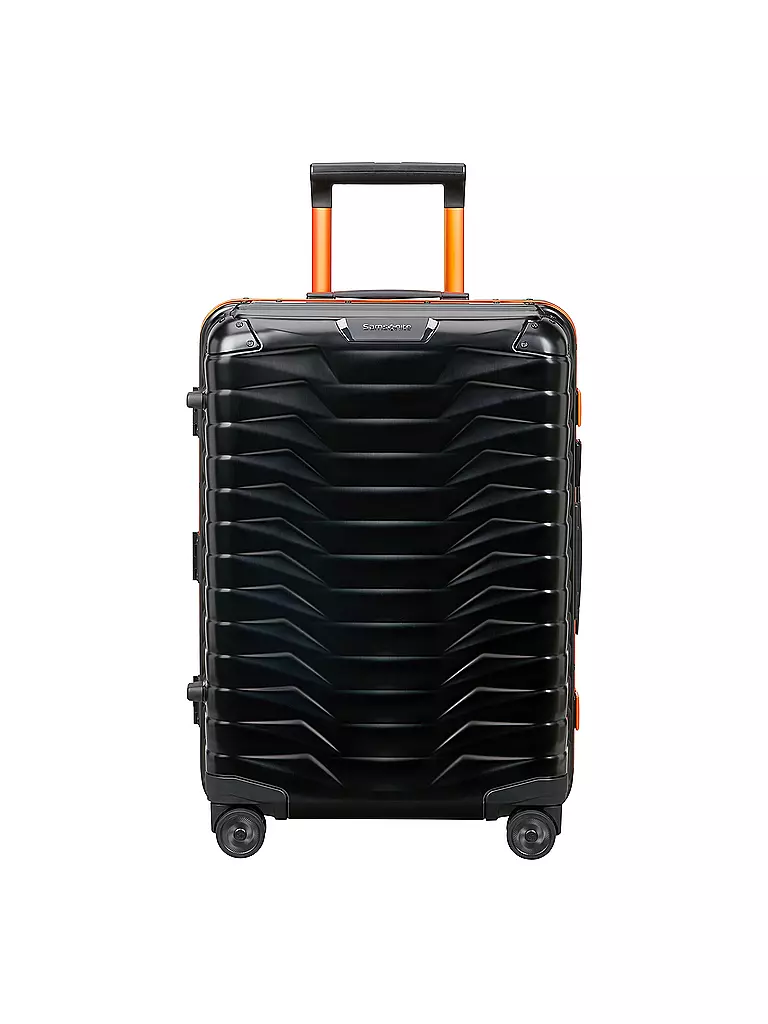 SAMSONITE | Trolley PROXIS ALU Spinner 55 graphite apricot | schwarz