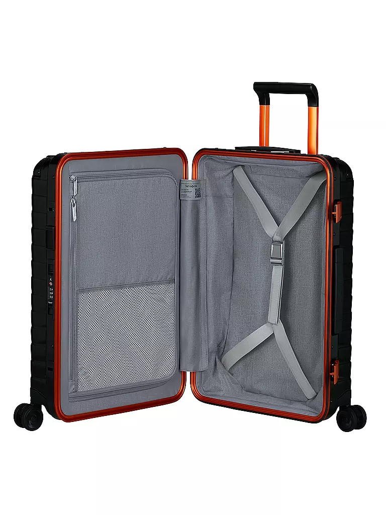 SAMSONITE | Trolley PROXIS ALU Spinner 55 graphite apricot | silber