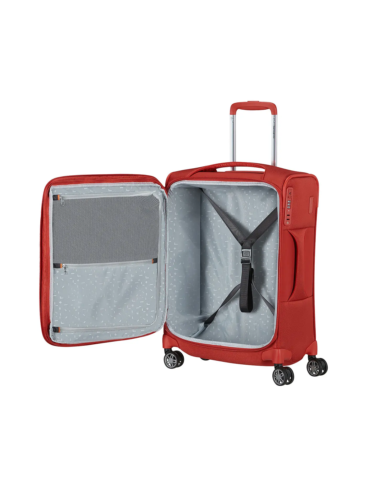 SAMSONITE | Trolley RE-LITE 55cm erweiterbar poppy red | rot