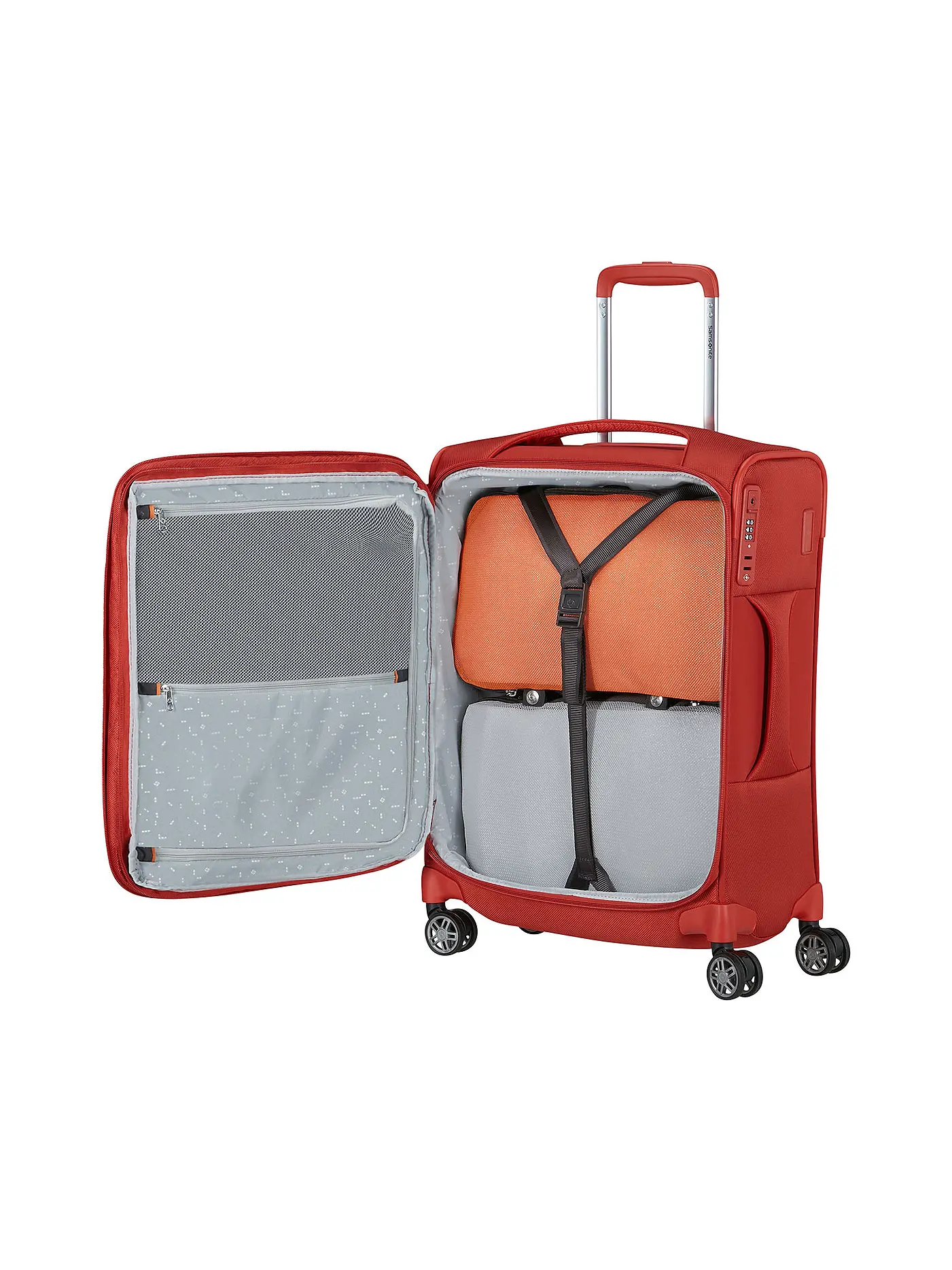 SAMSONITE | Trolley RE-LITE 55cm erweiterbar poppy red | rot