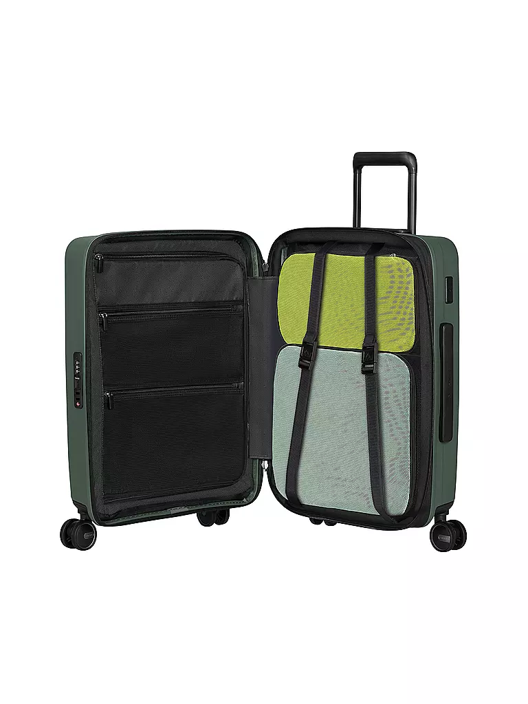 SAMSONITE | Trolley RESTACKD SPINNER 55cm erweiterbar sage | Dunkelgrün