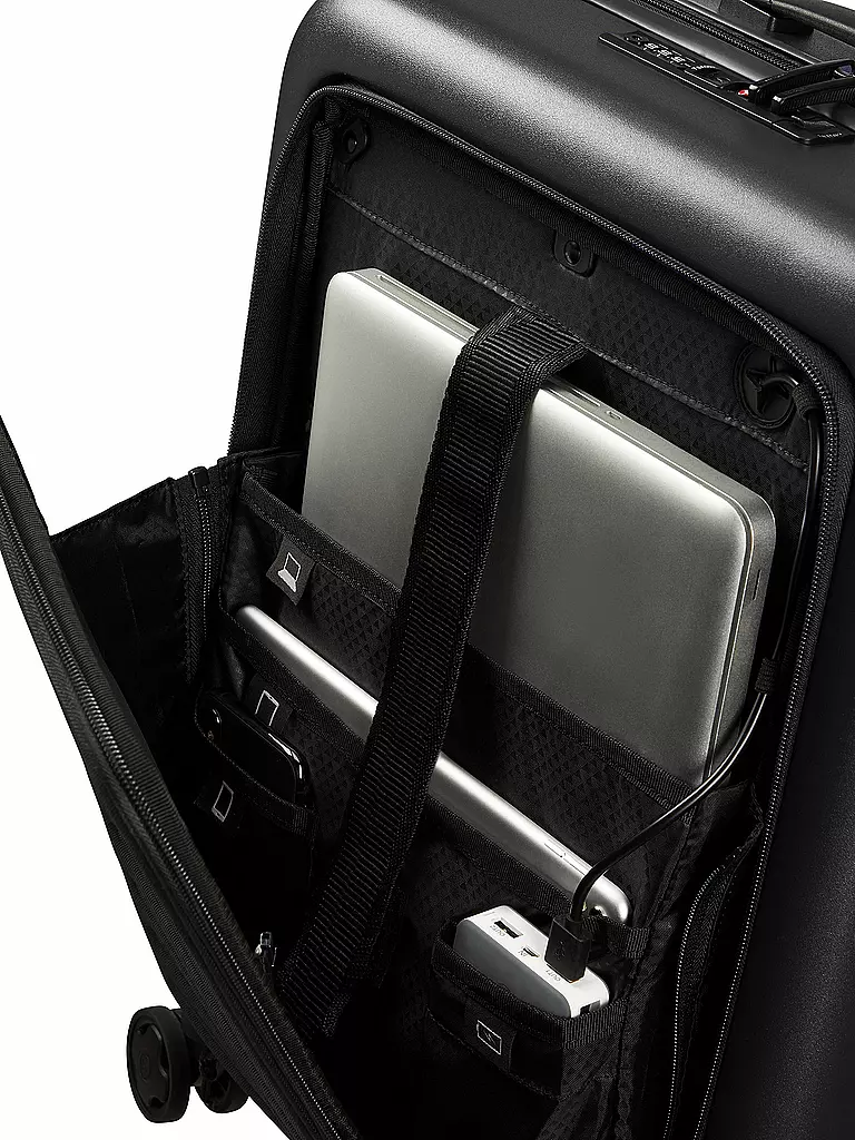 SAMSONITE | Trolley StackD Easy Access erweiterbar 55cm Black | petrol
