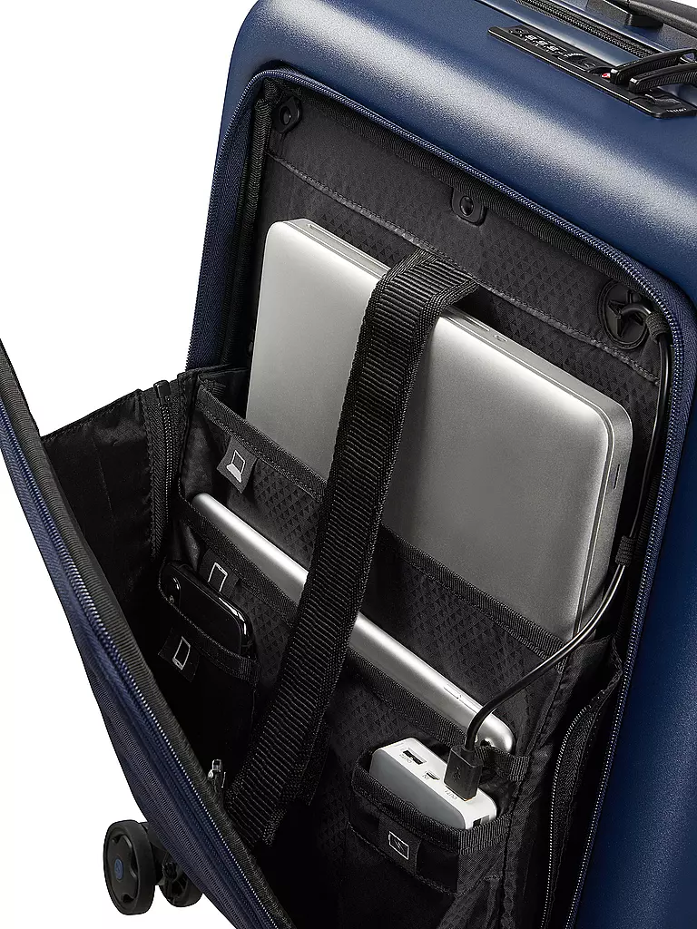 SAMSONITE | Trolley StackD Easy Access erweiterbar 55cm Navy | petrol