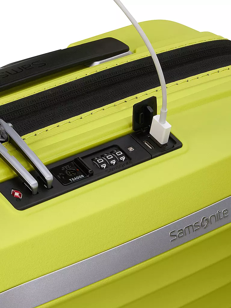SAMSONITE | Trolley UPSCAPE SPINNER 55cm erweiterbar lime | dunkelblau